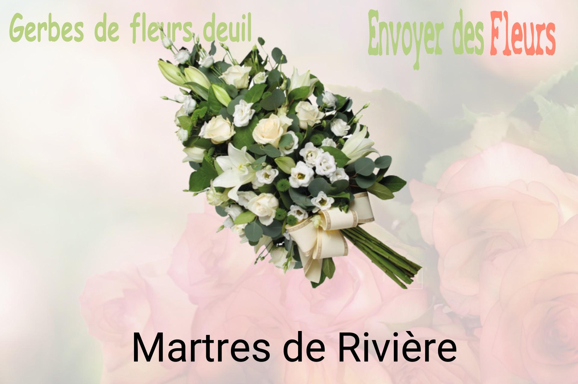 Gerbe de fleurs de deuil livrée à Martres-de-Rivière